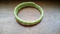 Bracelet avec perles de fantaisies vertes
